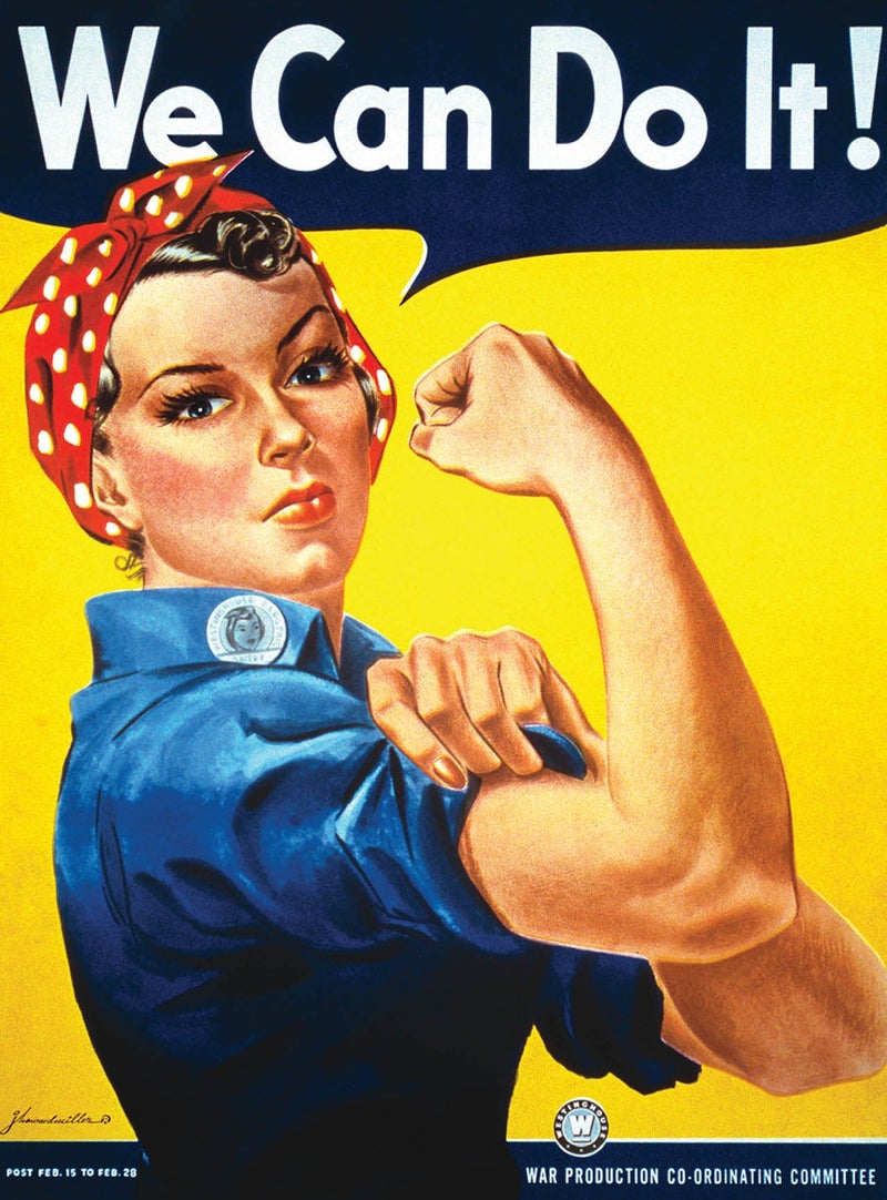 Palace Learning We Can Do It Poster - Rosie the Riveter - Westinghouse Girl - World War 2 Poster - WW2 - LAMINATED (18" x 24") - Image 1